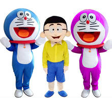 Super High Quality Doraemon Mascot Costume Robot Cat Cute Character Anime Manga Mascot Costume Adult Suit Cartoon Mascot Costume 2024 - buy cheap