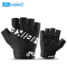 INBIKE велосипедные перчатки с открытыми пальцами, противоскользящие спортивные дышащие противоударные перчатки для мужчин и женщин, велосипедные перчатки MTB 2024 - купить недорого