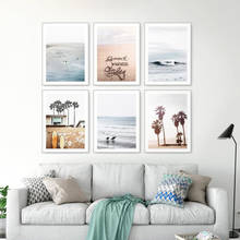 Nordic Style Poster California Ocean Beach Posters And Prints For Living Room Decoration Pictures Landscape Wall Picture Decor 2024 - buy cheap