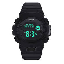 HONHX-reloj Digital deportivo para hombre, cronógrafo militar con cuenta atrás, resistente al agua, con alarma electrónica Led, Masculino 2024 - compra barato
