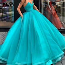 Blue Quinceanera Dresses Ball Gown Strapless Tulle Red Sweet 16 Dresses Graduation Gown Vestidos Ball Gown Evening Dress 2024 - buy cheap