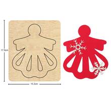 Angel girl mochila escolar de madeira para corte, pingente para diy, couro pano, papel, artesanato, apto para máquinas de corte comuns no mercado 2020 2024 - compre barato