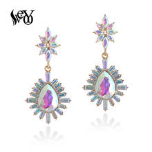 VEYO Vintage Crystal Rhinestone Drop Earrings Elegant Wedding Party Earrings For Women Fashion Jewelry Gift New 2024 - buy cheap