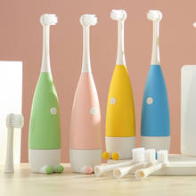 Escova de dentes de desenho animado para crianças, escova de dentes elétrica para branqueamento dos dentes 2024 - compre barato