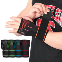 1 pçs esportes pulseiras masculino e feminino bandagem compressão manga de pulso fitness halterofilismo basquete voleibol 2024 - compre barato