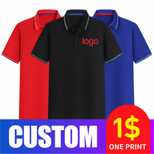 Coct camisa polo de manga curta 2020 masculina e feminina bordado moda vida manga curta topo individual logotipo do grupo personalizado pol 2024 - compre barato