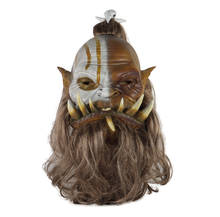 Máscara world of warcraft, máscara artística de látex com martelo do julgamento, cosplay para festa de halloween, 2019 2024 - compre barato