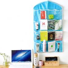 4 Colors 16 Pockets Clear Over Door Hanging Bag Hanger Storage Tidy Organizer For Home Bathroom Living Room Household Sundries 2024 - buy cheap