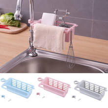 1 pcs Storage Rack Drain Soap Dish Brush Organizer Kitchen Sink Sponge Kitchen Storage Rack Accessorie Towel Rack Plastic Holder 2024 - buy cheap