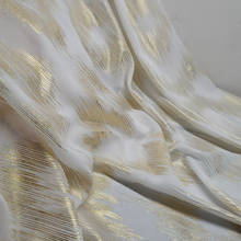 Stage Dancing Bronzing Chiffon Fabric Shiny Golden Stripe Weave Fabric Bronzed Costume Material DIY Cosplay Dress 2024 - buy cheap