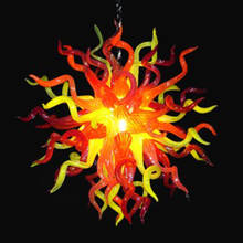 Lâmpada led lr1106 ul/ce de vidro borossilicato murano vidro dale chihuly art lâmpada pingente vidro solar especial lâmpada corredor 2024 - compre barato