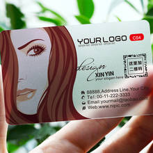 100pcs/200pcs/500pcs/lot custom Transparent PVC visit cards Customized clear/frost Business Card printing 2024 - buy cheap