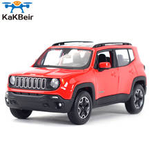 Vehículo todoterreno Jeep Renegade SUV, vehículo estático fundido a presión, modelo coleccionable, juguetes de coche, 1:24 2024 - compra barato