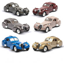 Coches de carreras de aleación Type57SC para niños, simulación de vehículo óptico, 1:32, Matal, coches clásicos, Juguetes 2024 - compra barato