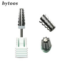 HYTOOS 5 in 1 Tapered Nail Drill Bits With Cut 4XC Carbide Nail Bit 3/32" Sharp Milling Cutter For Manicure Nails Accessories 2024 - buy cheap