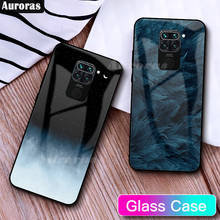 Auroras For Redmi Note 9 Case Tempered Glass Full Cover Starry Sky Design Feather Funda For Redmi Note 9 Phone Cover 2024 - buy cheap