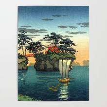 Canvas Painting Home Decoration Matsushima Japan Vintage Wall Art Prints Modular Picture Tsuchiya Koitsu Poster For Living Room 2024 - buy cheap