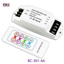 Controlador RGB de voltaje constante, BC-361-4A inalámbrico remoto RF para tira de luces led RGB 5050 3528, 4A/CH * 3, DC12V-24V 2024 - compra barato