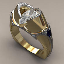 Hainon moda única forma ovalada anillo de cristal Color oro caballo ojo piedra anillos para mujeres CZ compromiso joyería anillos regalos 2024 - compra barato