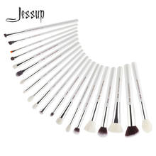 Jessup Makeup Brushes White/Silver 20pcs pinceaux maquillage Professional Eyeshadow Foundation Powder Makeup Brush Kit T245 2024 - buy cheap
