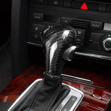 Car Interior Cover Trim Accessories Carbon Fiber Shifter Stick Knob Trim Decorative Cover for Audi A4L A5 A6L Q5 Q7 2024 - buy cheap