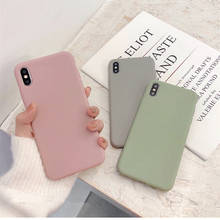 Case For Samsung Galaxy S20 S20 Ultra S9 S10 Plus A01 A21 A31 A51 A71 A10 A20 A30 A40 A50 A70 E Solid Color Silicone Cover Funda 2024 - buy cheap
