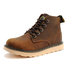 Botas militares de piel auténtica para hombre, zapatos Retro de invierno, 9 #21/10e50 2024 - compra barato