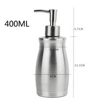 400ML High Quality Manual Liquid Soap Dispenser Stainless Steel Rust Leak Proof Kitchen Bathroom Accessories Pump Soap Dispenser 2024 - buy cheap