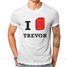 GTA Grand Theft Auto Game Creative TShirt for Men I Love Trevor Round Collar Pure Cotton T Shirt Birthday Gifts Streetwear 6XL 2024 - buy cheap