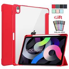 For iPad 10.2 inch 2019 8th 7th Gen Case with Pencil Holder for iPad Air 4 10.9 Case ipad pro 11 Hard Clear PC Back Shell Cover 2024 - buy cheap