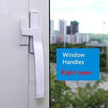 Alça de substituição branca da janela upvc, maçaneta da porta com liga de zinco da mão direita/para janela 2024 - compre barato