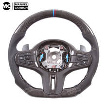 Customized Steering Wheel  G30 Carbon Fiber For  7 series /X5/G38/  G15/F40/G20/G30/G01/G11/G05 2024 - buy cheap