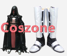 Cosplay e fantasia do darth revan prata, botas para halloween, carnaval, acessórios 2024 - compre barato