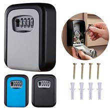 4 Digit Combination Wall Mount Key Storage Secret Box Organizer Password Security Code Lock No Key Home Key Safe Box 2024 - buy cheap