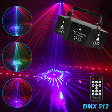 9 Eyes LED Disco Light Christmas Laser Projector Lights DMX 512 Sound Control Home DJ Decoration Stage Lighting Party Night Club 2024 - buy cheap