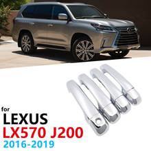 ABS Chrome Door Handle Luxurious handle Protective covering Cover Trim For Lexus LX570 J200 LX450d 2016~2019 Car Styling 2017 2024 - buy cheap