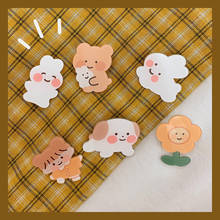6 style cute Bear badge cartoon women brooches Acrylic pins fashion jewelry bag hat denim pin accessories gift brooch for kids 2024 - buy cheap