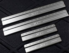 Protectores de placa de desgaste para umbral de puerta de coche, embellecedor de cubierta de umbral, 4 unids/set/juego para XC60 XC 60, 2009, 2010, 2011, 2012, 2013, 2014 2024 - compra barato