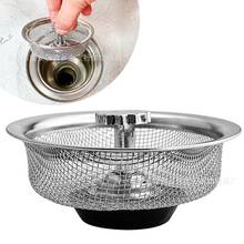 Kitchen Sink Drain Strainer Basket Catcher Stainless Steel Sifter Strainer 2024 - buy cheap