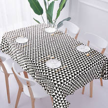 Mantel de lino y algodón con patrón de moda, cubierta Rectangular para mesa de Hotel, Picnic, hogar, comedor, té, decoración moderna 2024 - compra barato