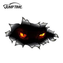 Jump Time Ripped Torn Vinyl Decal Design With Evil Demonic Demon Horror EYES Motif External Vinyl Car Sticker  for Windows 2024 - buy cheap