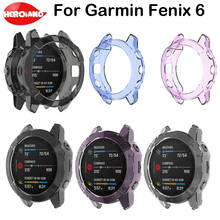 For Garmin Fenix 6 Silicone Protective Case Cover for Garmin Fenix 6/6 Pro Smart Watch Soft Protective Case High Quality 2024 - buy cheap