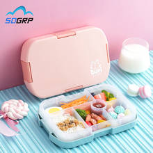 INS 920ml Children's Lunch Box Microwave Oven Student Lunch Box Plastic Compartment Portable Leak-Proof Outdoor Travel Storage 2024 - buy cheap