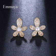 Emmaya Interesting Design Strange Model Star-shape Gold Color With Cubin Zircon For Women Cute Earring Brilliant Gift To Friend 2024 - buy cheap