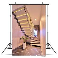 Stairs Plant Curtain Photo Backdrop Portrait Children Baby Toy Computer Printed Fond Backgrounds Photography Photophone Props 2024 - buy cheap