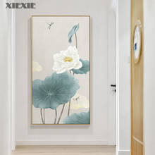 Chinese Style Original Flower Canvas Painting Posters and Print Traditional Decor Wall Art Pictures for Living Room Bedroom 2024 - buy cheap