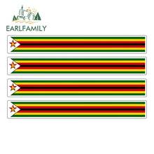 EARLFAMILY-pegatinas de bandera de carreras para coche, 13x1,7 cm, 4 unidades 2024 - compra barato