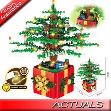 New Christmas Series Santa House Music Box Tree House Building Blocks Educational Toys Christmas New Year Gifts 2024 - buy cheap