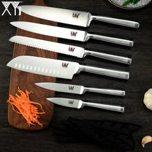 New Kitchen Knife Set 7cr17 Stainless Steel Structure Knives Fruit Utility Santoku Chef Slicing Bread Lightweight Cooking Knife 2024 - buy cheap