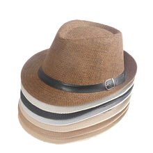 2021 новый солнцезащитные шляпы унисекс для мужчин и женщин; Модные повседневные летние модные пляжные Защита от солнца соломенная шляпа Панама джазовая, шляпа ковбойская шляпа Федора Шляпа Гангстера 2022 - купить недорого